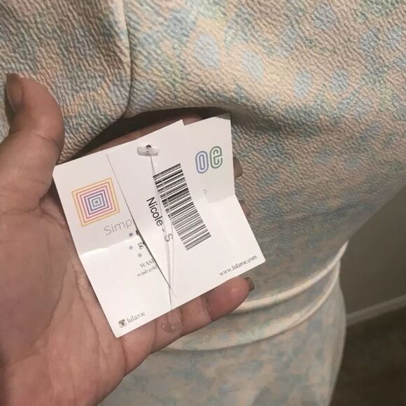 LulaRoe Peach Nicole Dress NWT - Picture 4 of 4